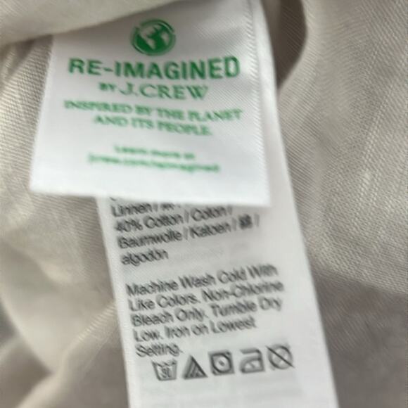 J.CREW LINEN BLEND RELAXED FIT BEACH SHIRT SIZE XS - Picture 6 of 9